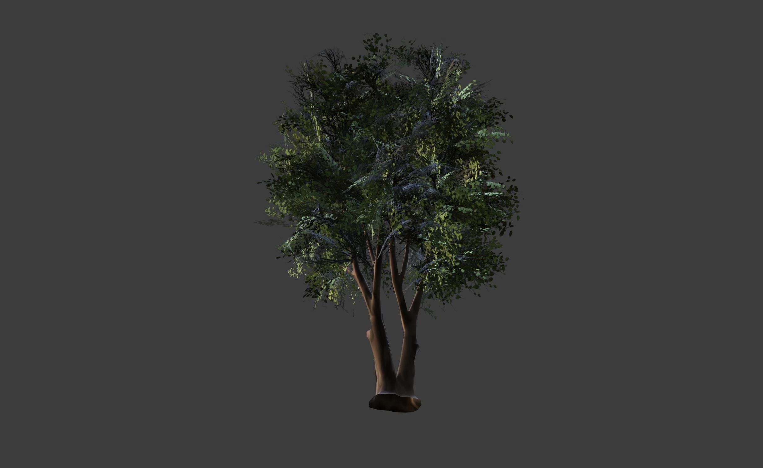 Tree with Modular Planes 3D model_5