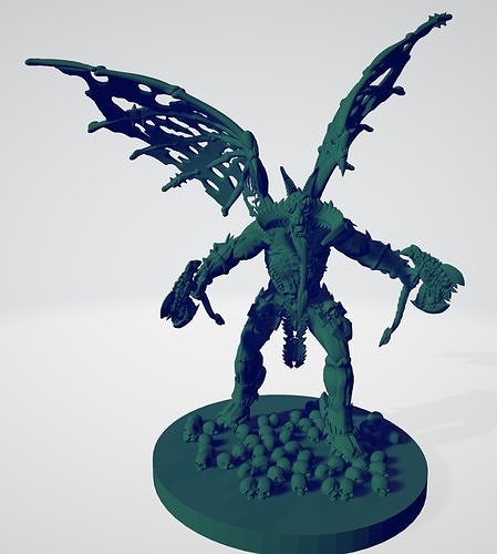 Winged Demon of Wrath 3D print model
