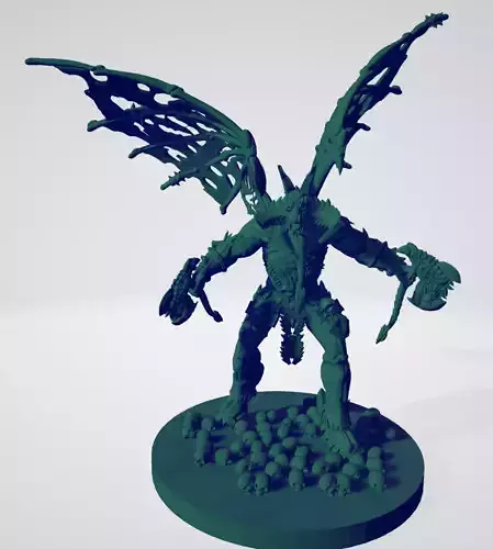 Winged Demon of Wrath 3D print model