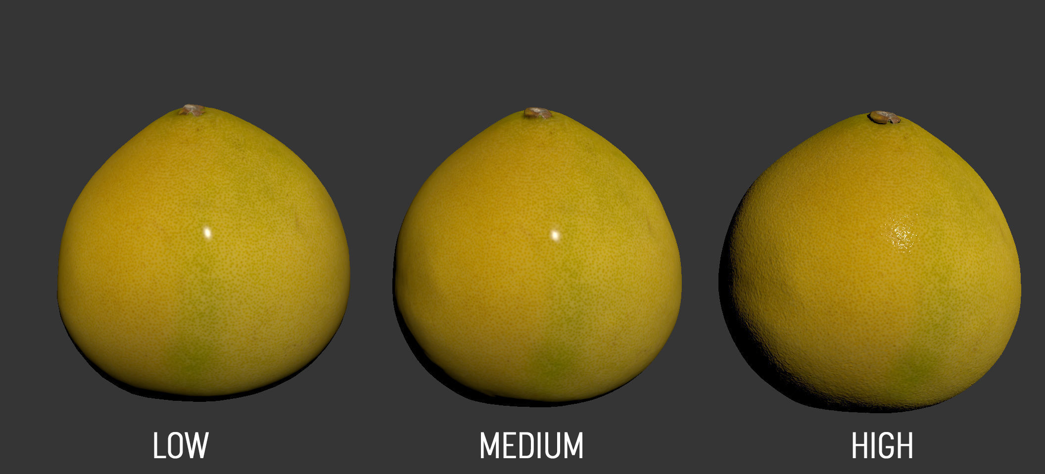 Pomelo 3D model_7