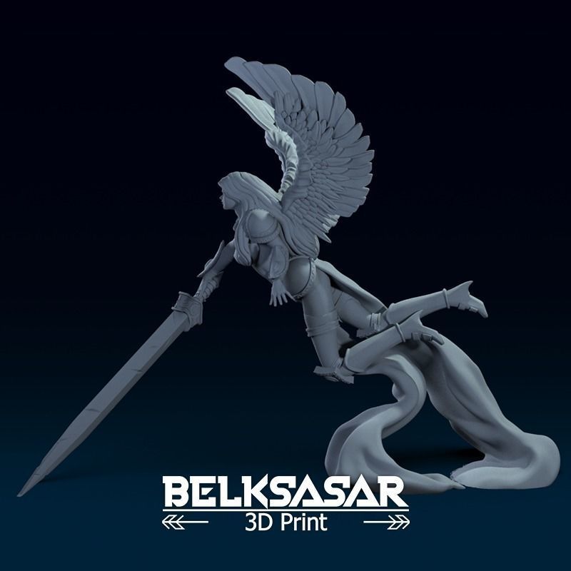 Akroma Angel of Wrath Topless 3D print model_3