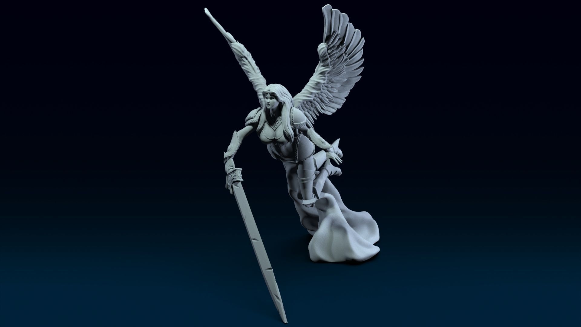 Akroma Angel of Wrath Topless 3D print model_10