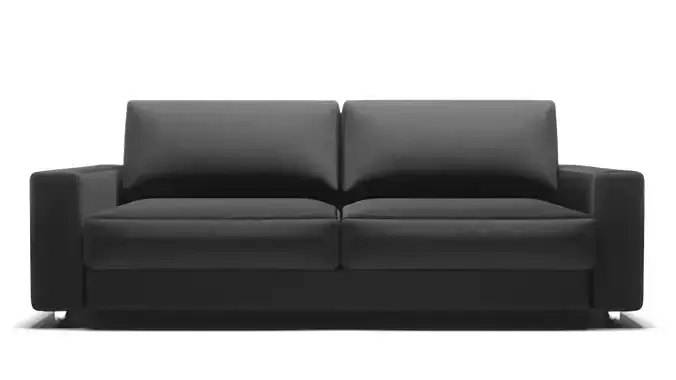  Black soft sofa for home
