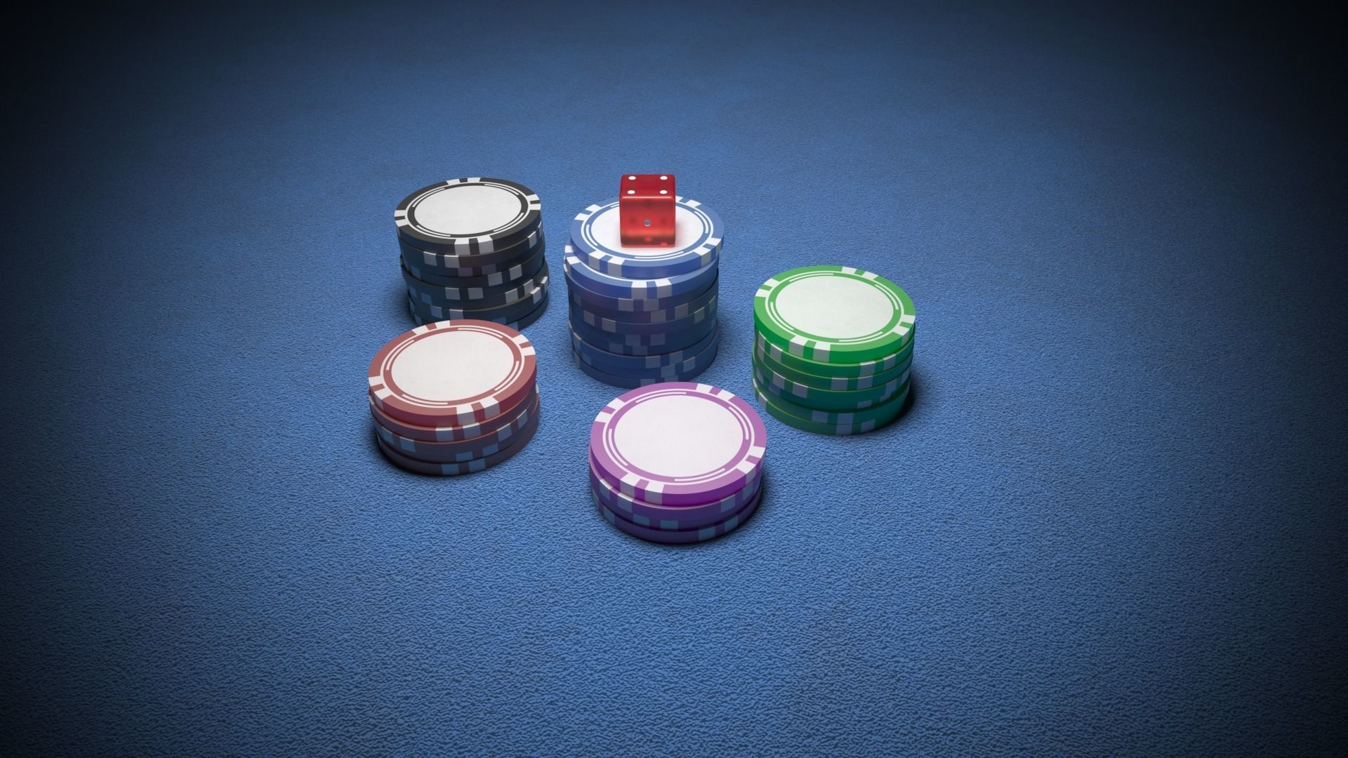 Dice and Pocker Chips