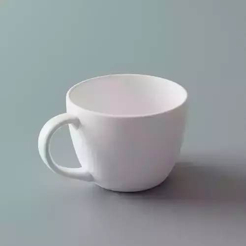 Large white cup