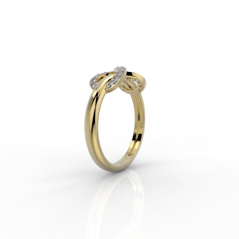 Tiffany diamonds infinite ring 3D print model_4