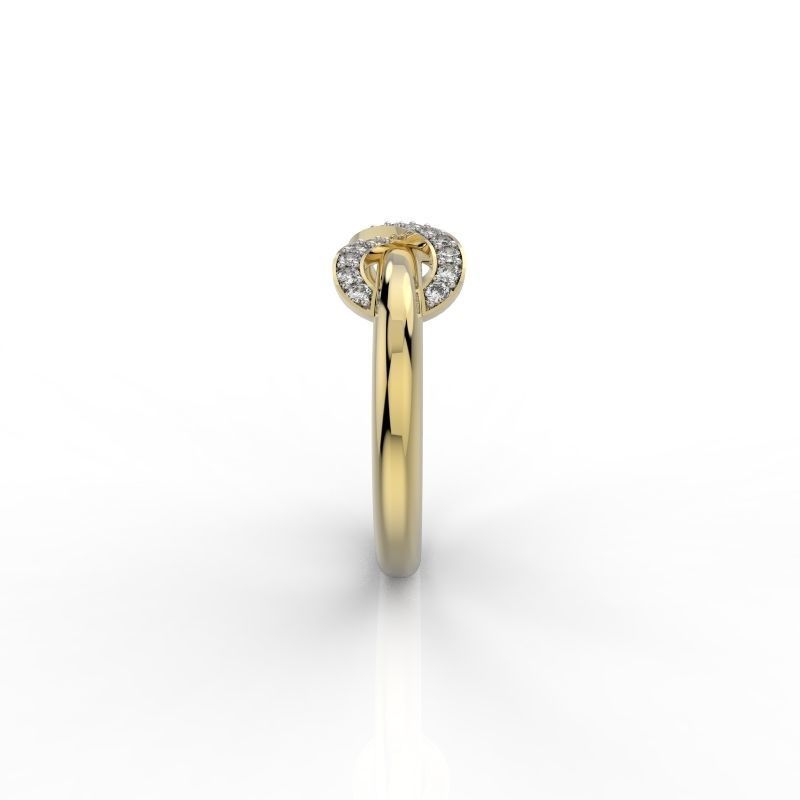 Tiffany diamonds infinite ring 3D print model_7