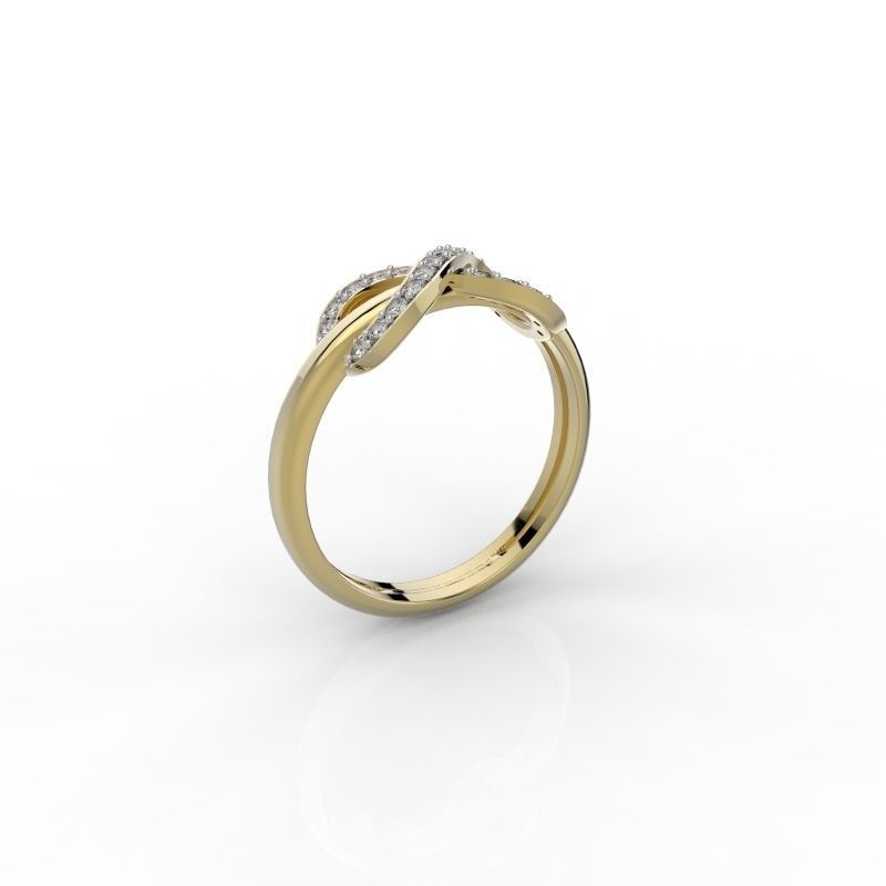 Tiffany diamonds infinite ring 3D print model_3