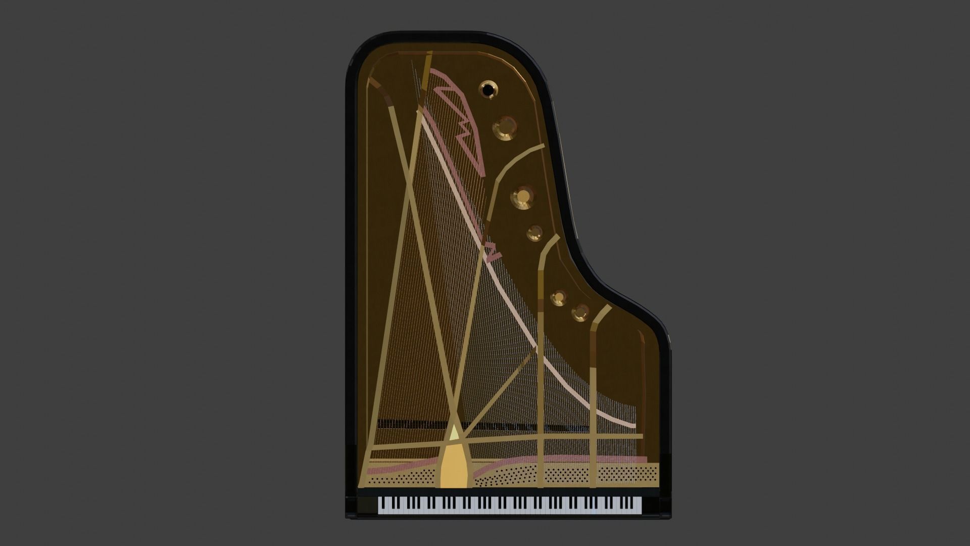 Grand Piano 3D model_3