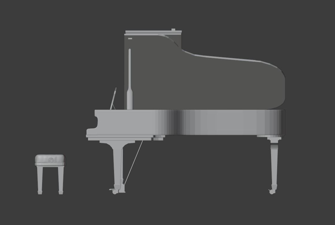 Grand Piano 3D model_6