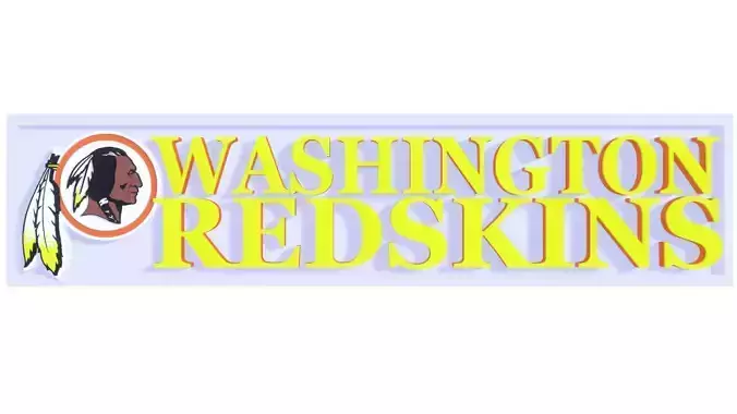 Washington Redskins on plate