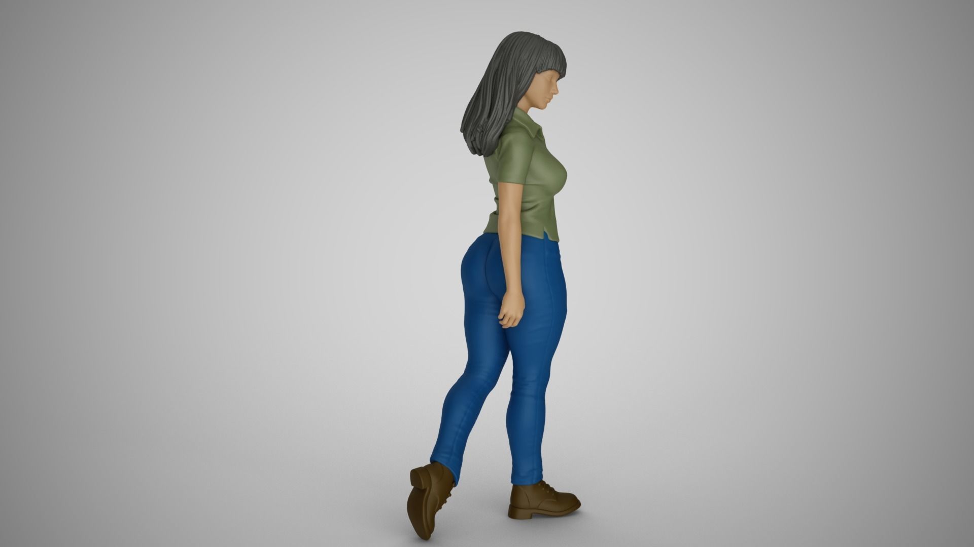 Lazy Steps Woman 3D print model_10