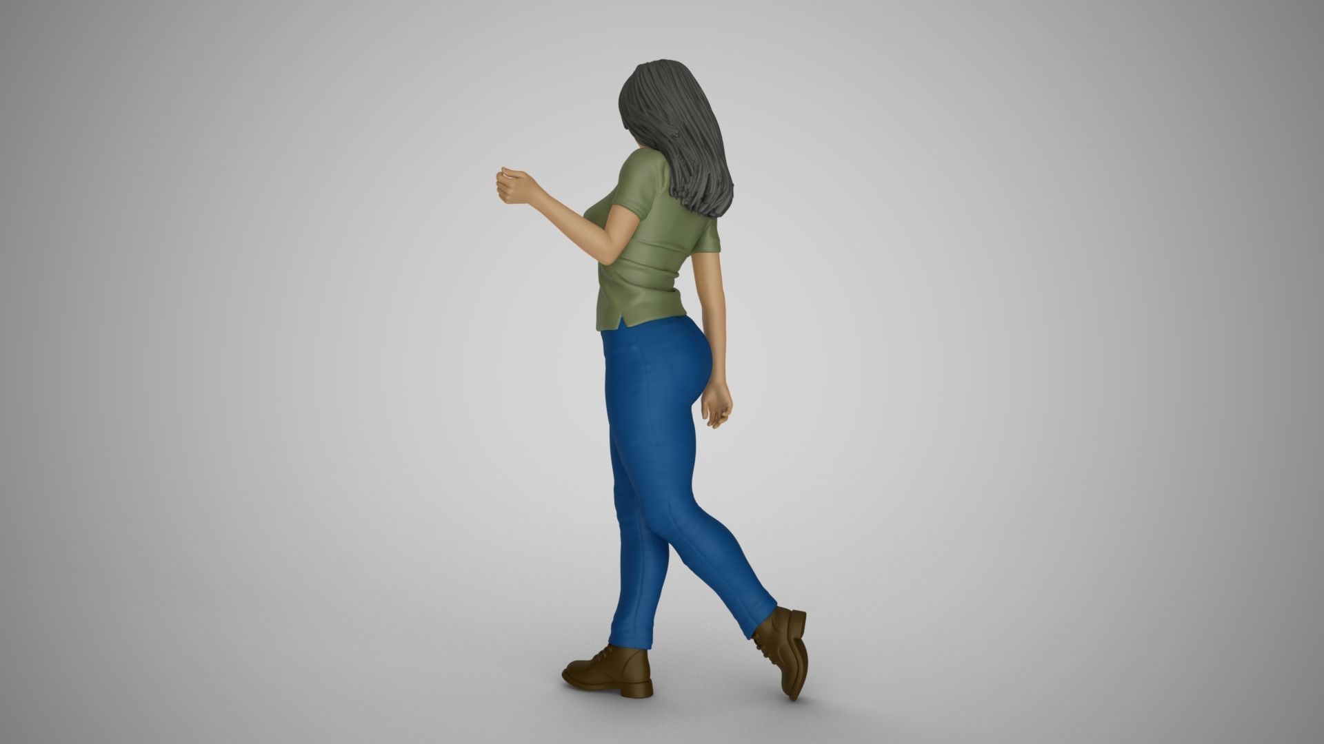 Lazy Steps Woman 3D print model_7