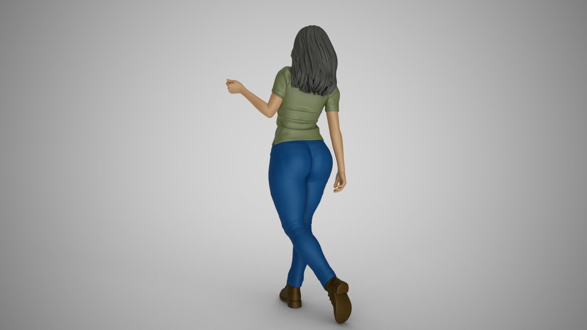 Lazy Steps Woman 3D print model_8