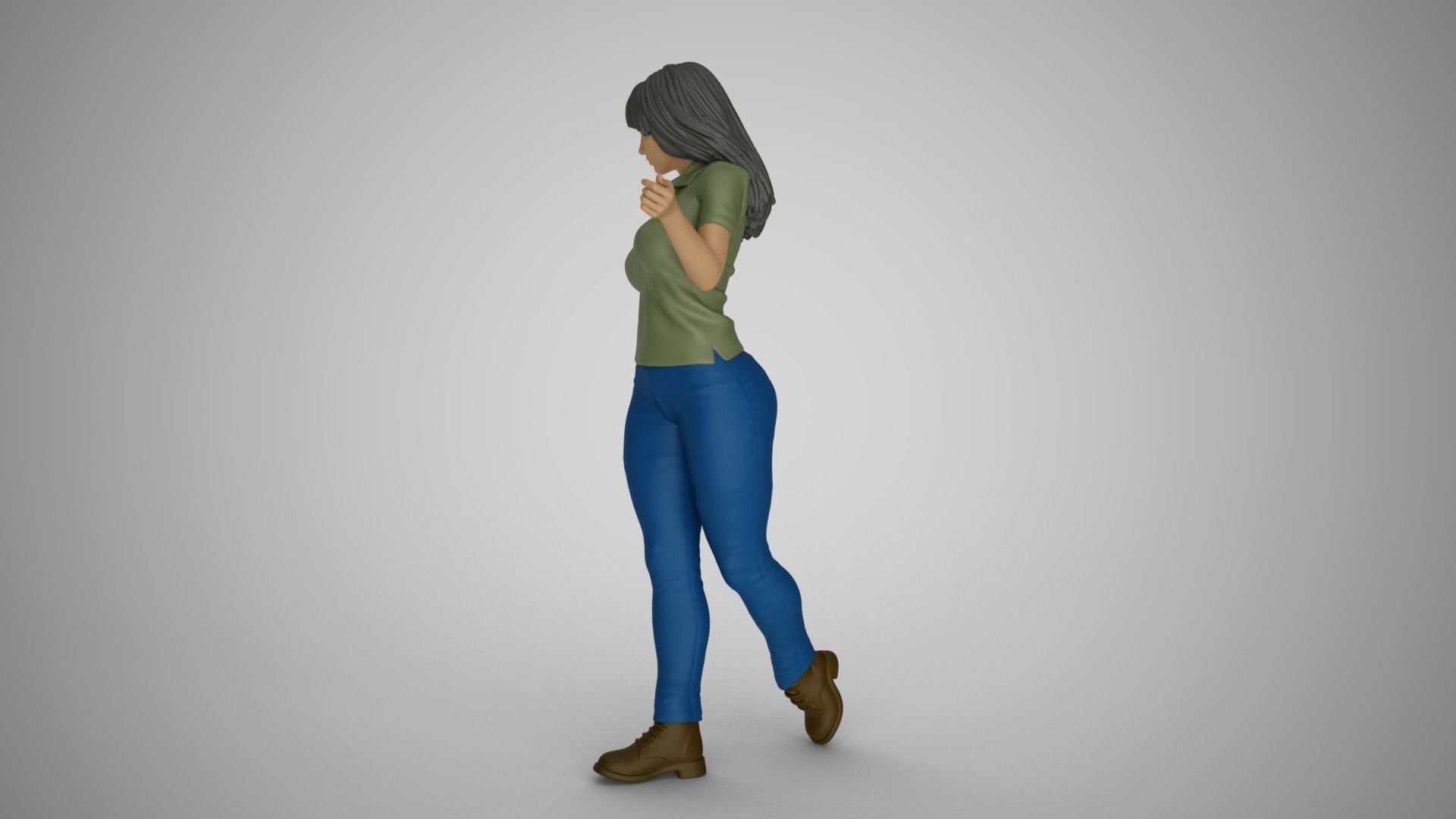 Lazy Steps Woman 3D print model_6