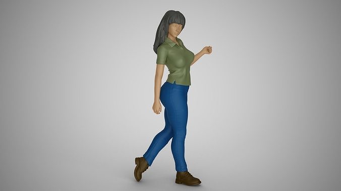 Lazy Steps Woman 3D print model