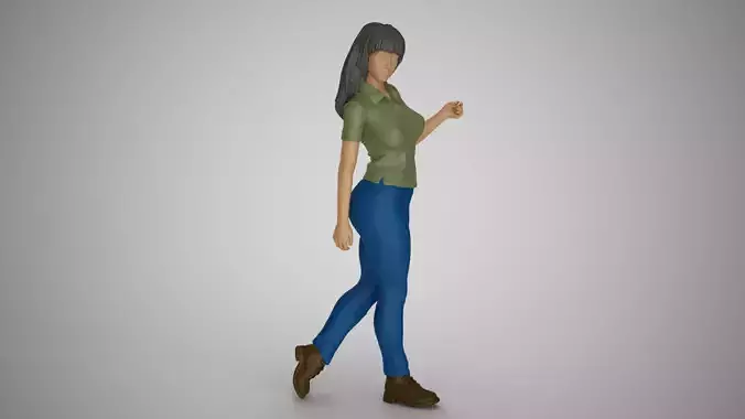 Lazy Steps Woman 3D print model