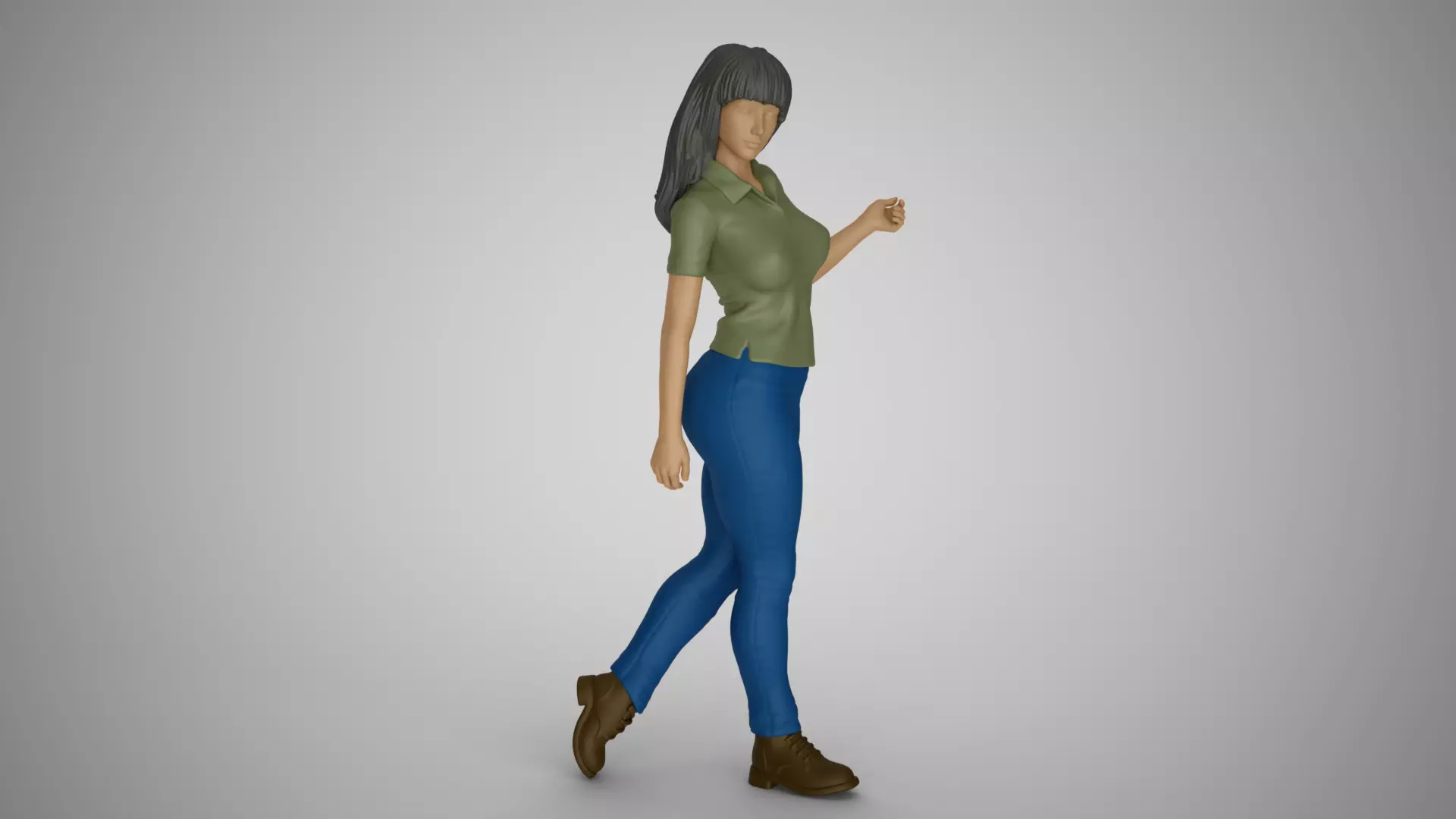 Lazy Steps Woman 3D print model_0