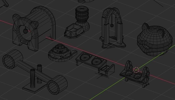 Stylized Low Poly Pets Assets Pack Low-poly 3D model_14