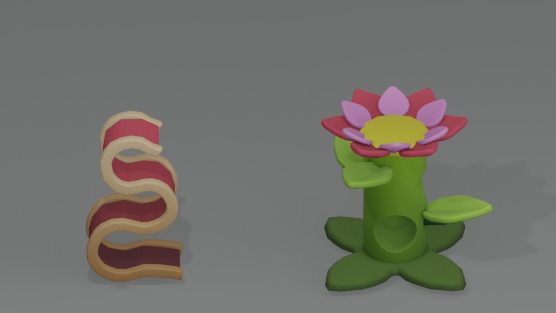 Stylized Low Poly Pets Assets Pack Low-poly 3D model_6