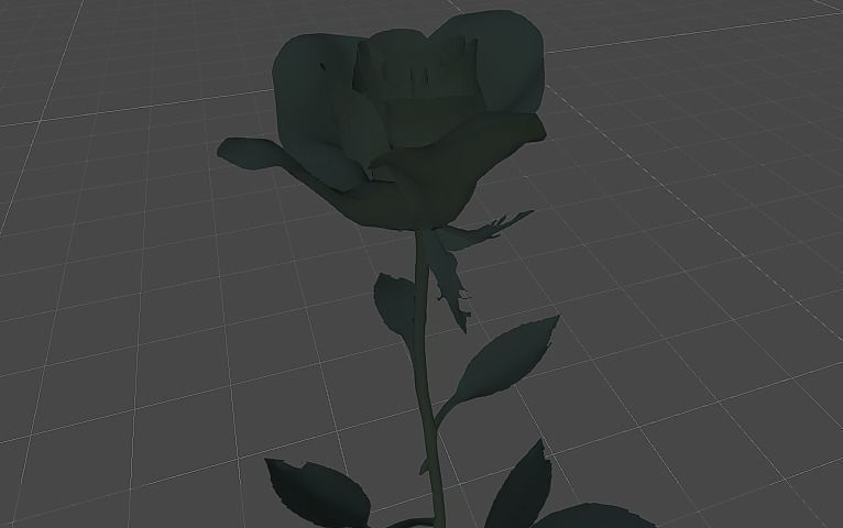 Simple Rose Free low-poly 3D model_2