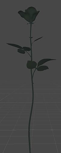 Simple Rose Free low-poly 3D model_1