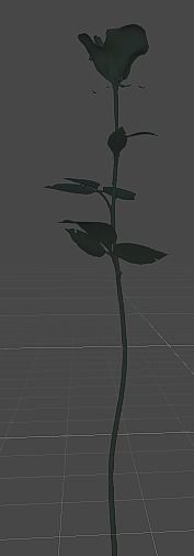 Simple Rose Free low-poly 3D model_3