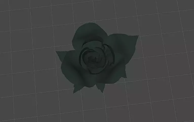 Simple Rose Free low-poly 3D model_0