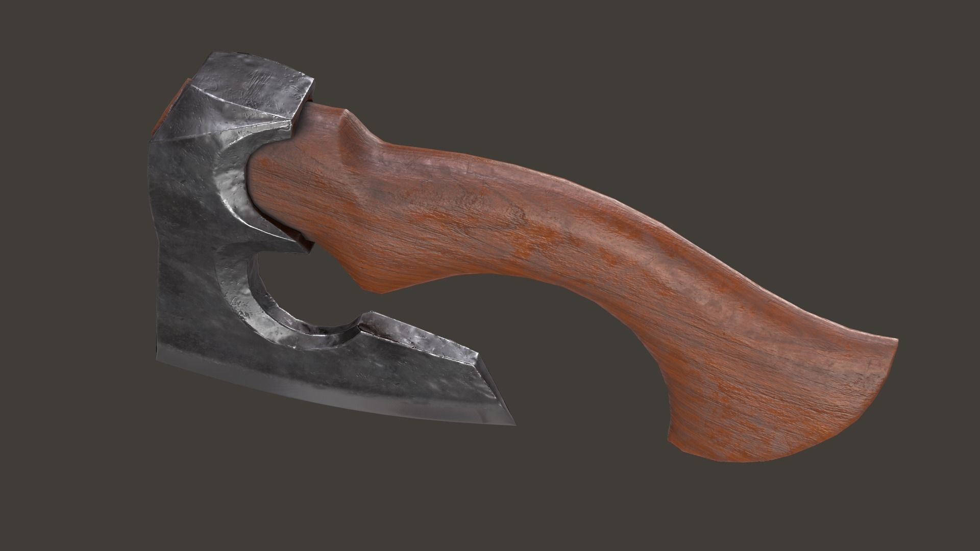 AXE lowpoly model Low-poly 3D model_11