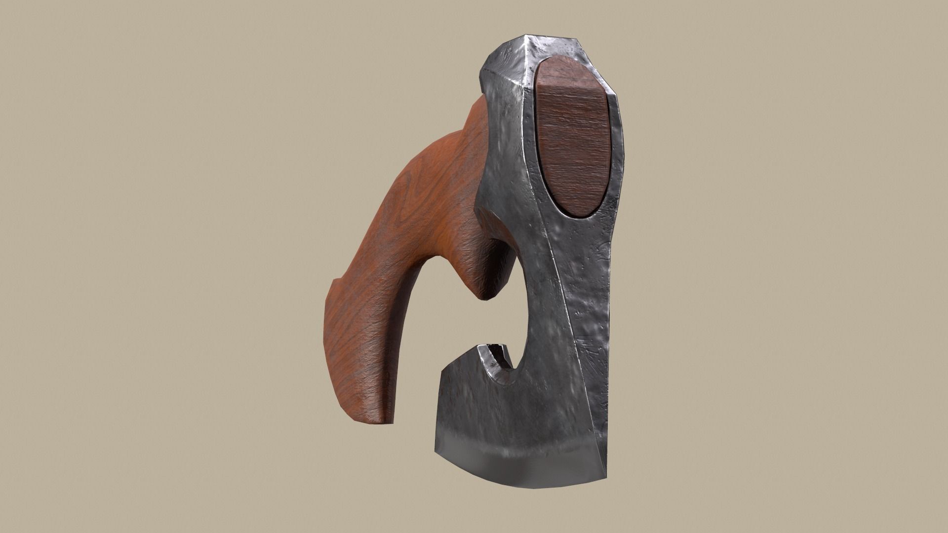 AXE lowpoly model Low-poly 3D model_8