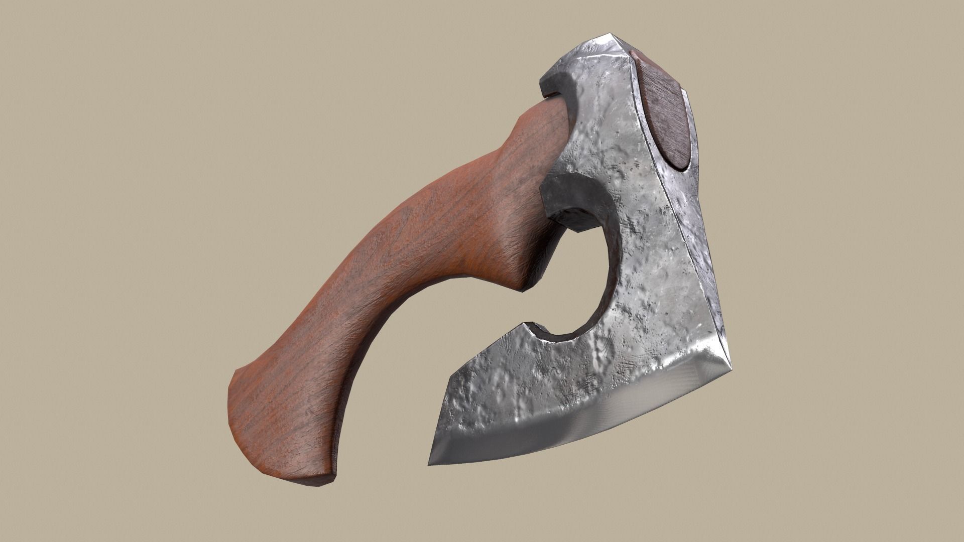 AXE lowpoly model Low-poly 3D model_9