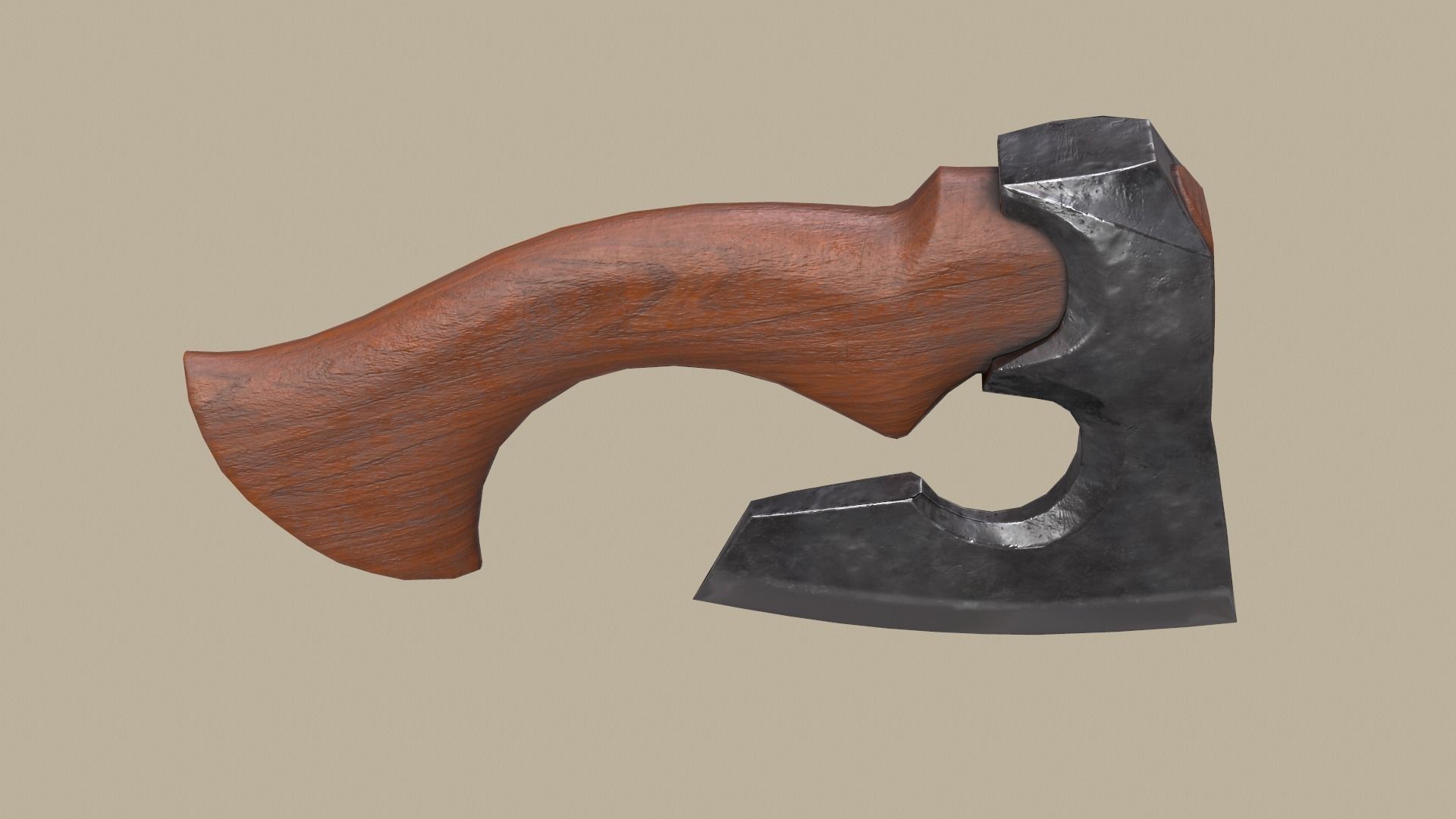 AXE lowpoly model Low-poly 3D model_6