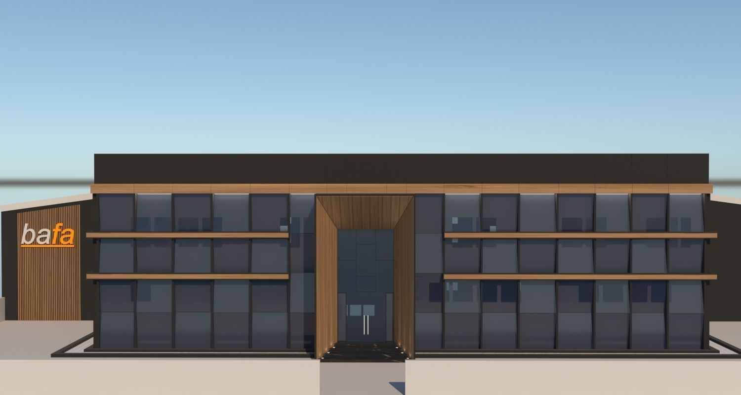 Factory Exterior 3D model_1