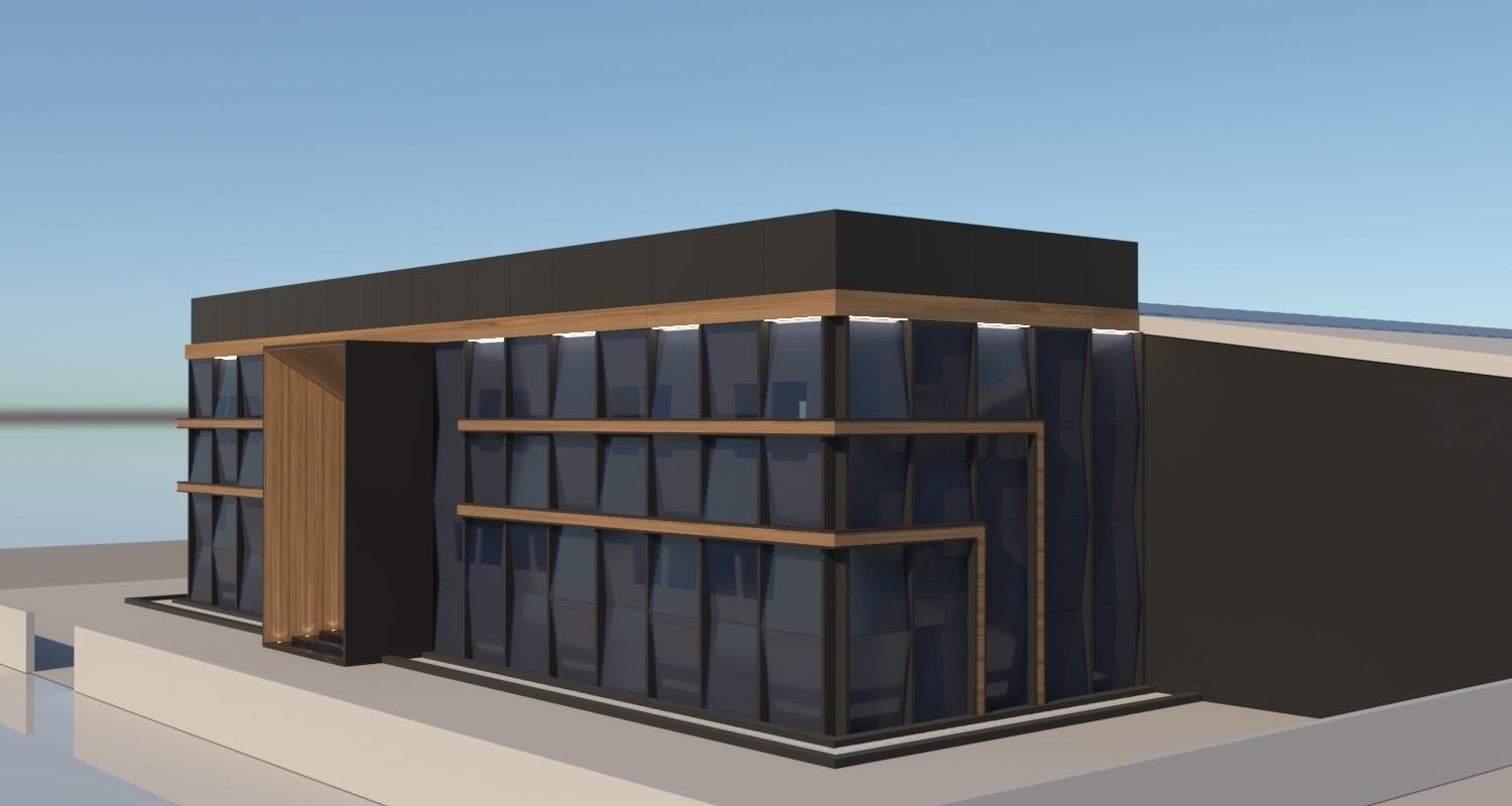 Factory Exterior 3D model_2