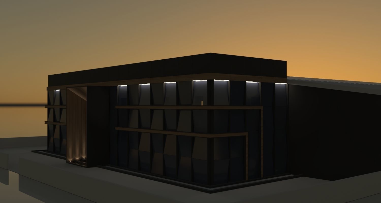 Factory Exterior 3D model_7