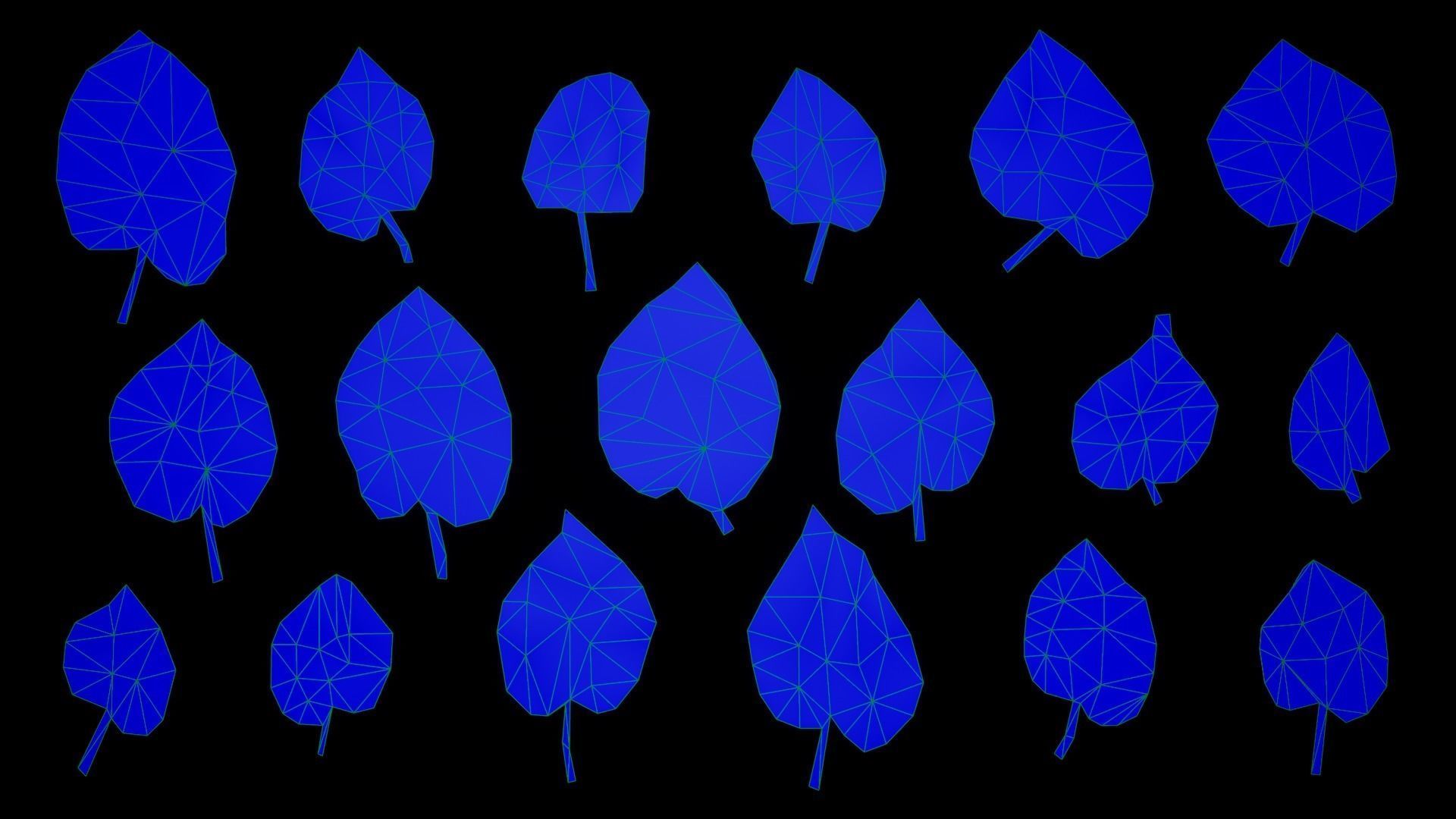 Tilia Autumn Leaves 4k Scanned Low-poly 3D model_12