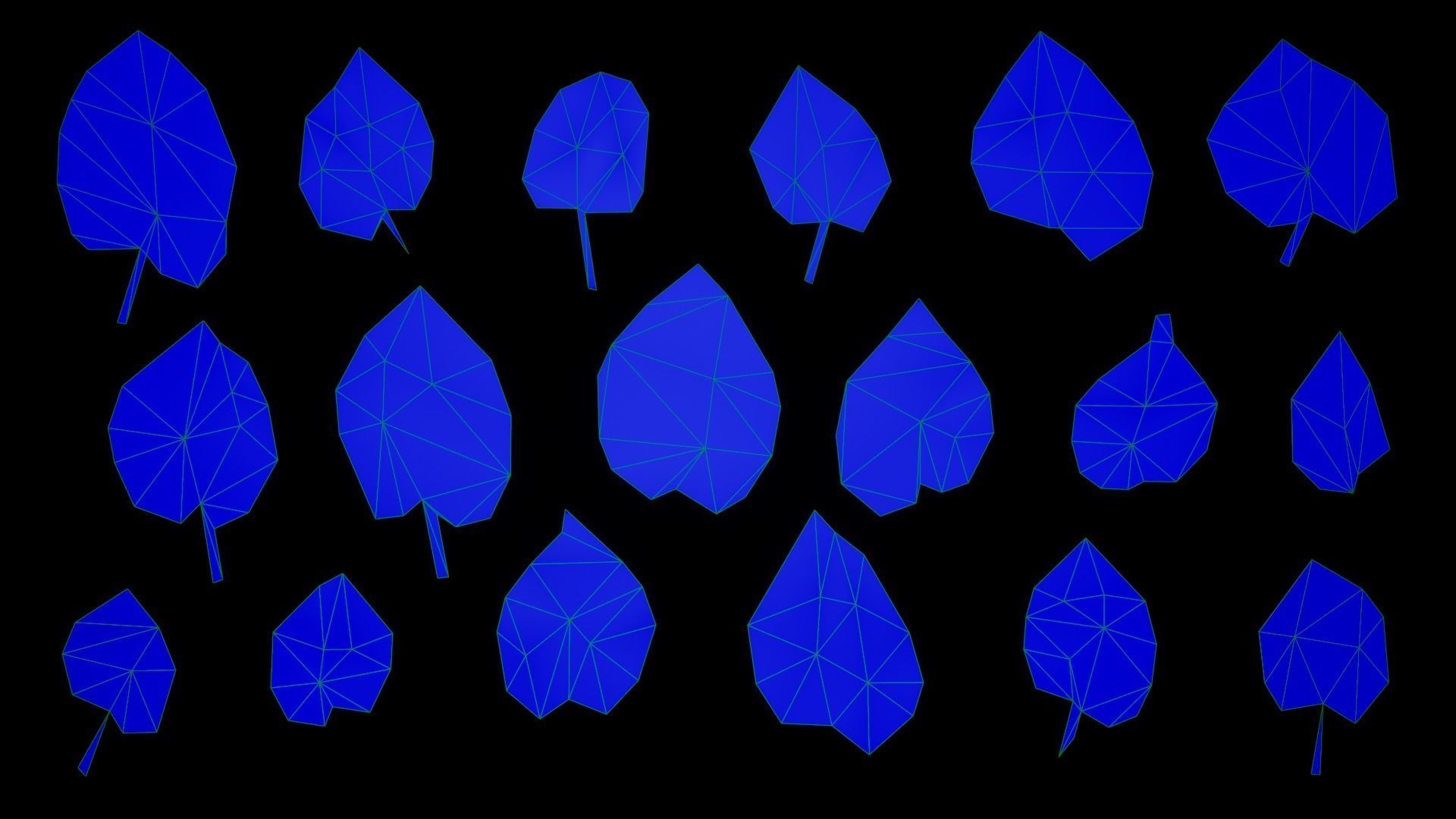 Tilia Autumn Leaves 4k Scanned Low-poly 3D model_13