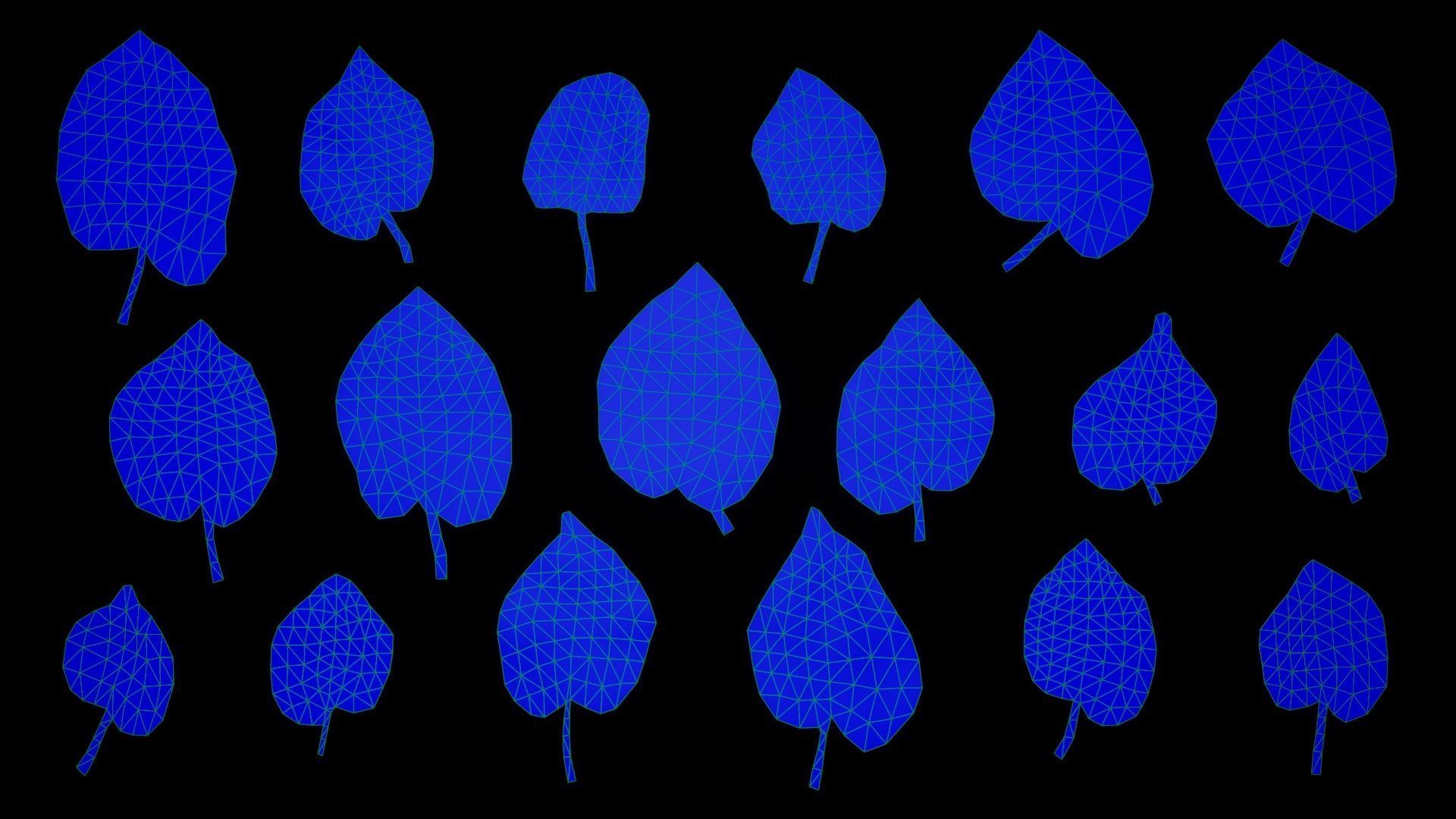 Tilia Autumn Leaves 4k Scanned Low-poly 3D model_10