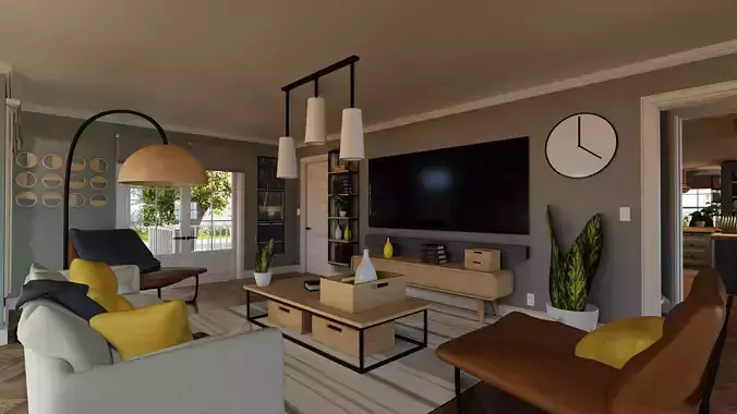 Classic style porch house livingroom furniture pack