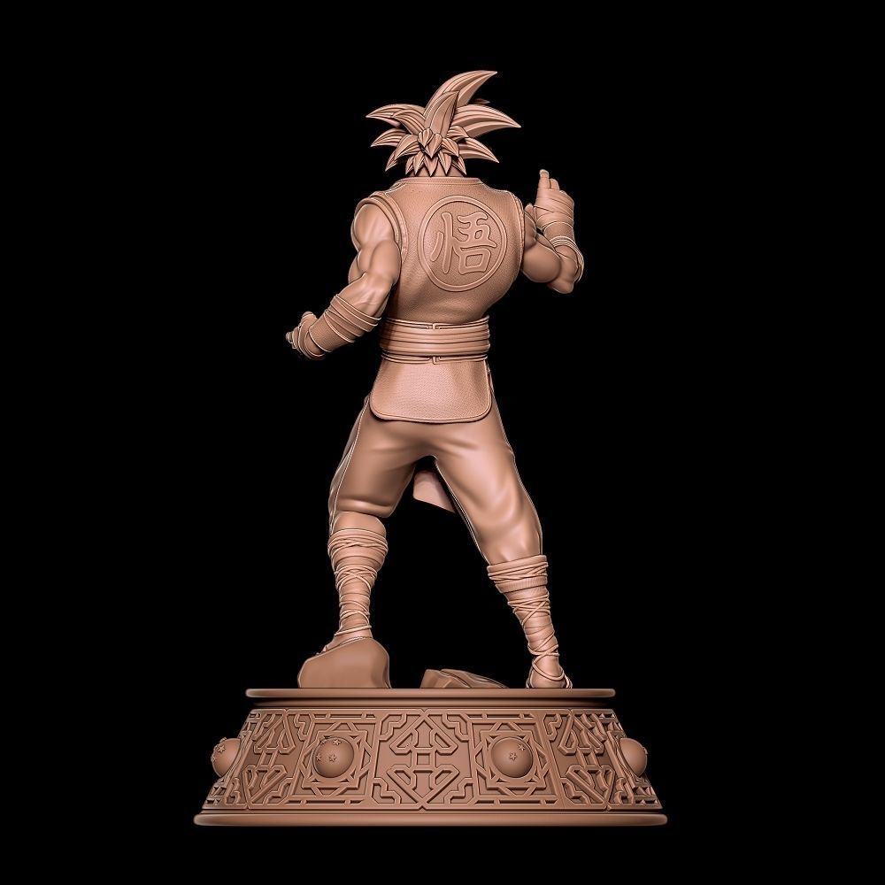 Goku - Fanart Statue 3D print model_4