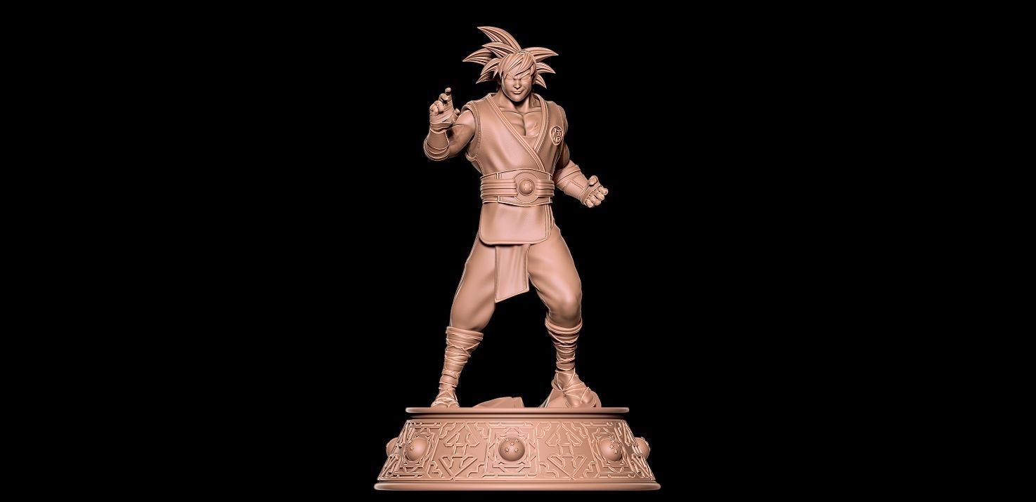 Goku - Fanart Statue 3D print model_1