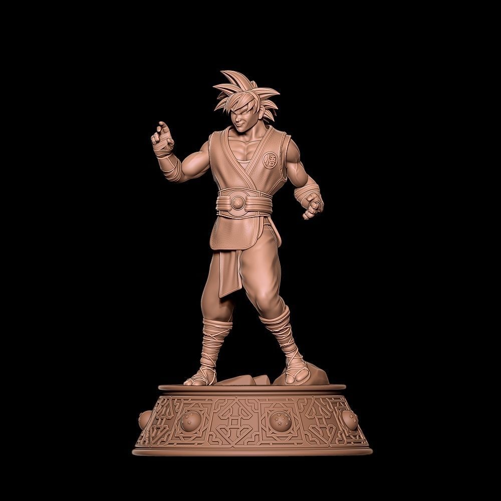 Goku - Fanart Statue 3D print model_2