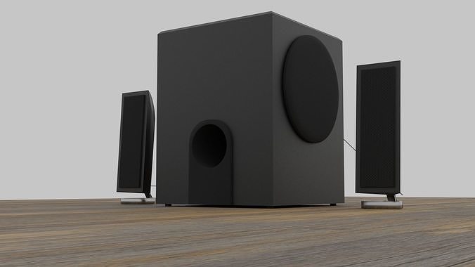 Speaker System Free 3D model