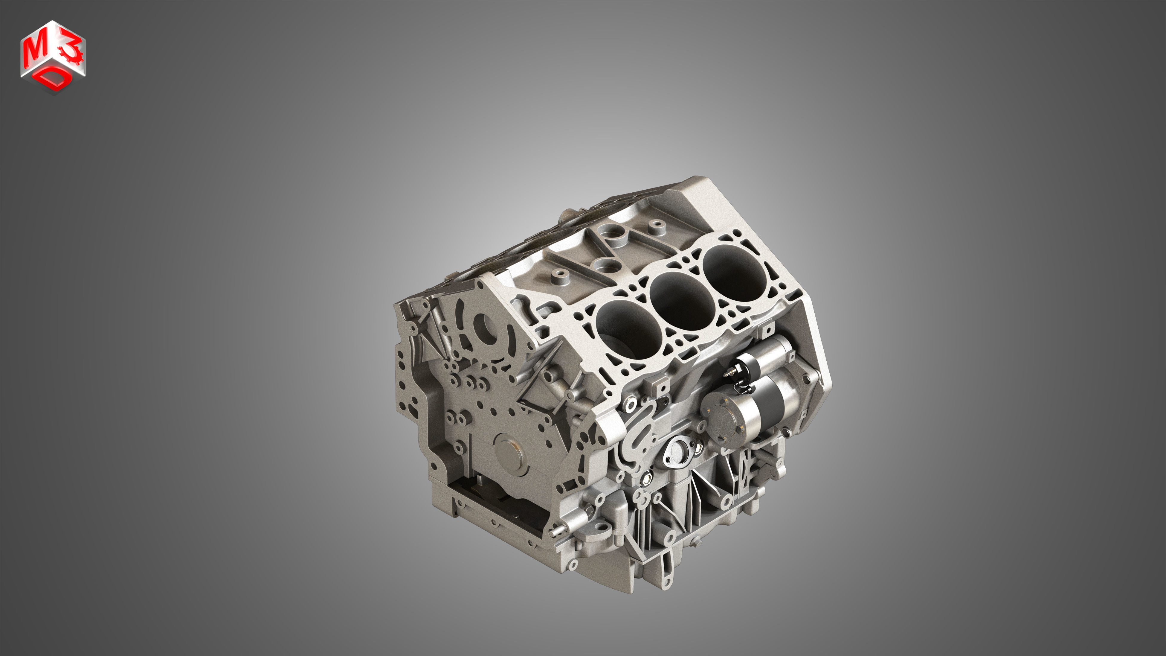 XTS Engine - V6 Twin Turbo Engine - With Interior Parts 3D model_24