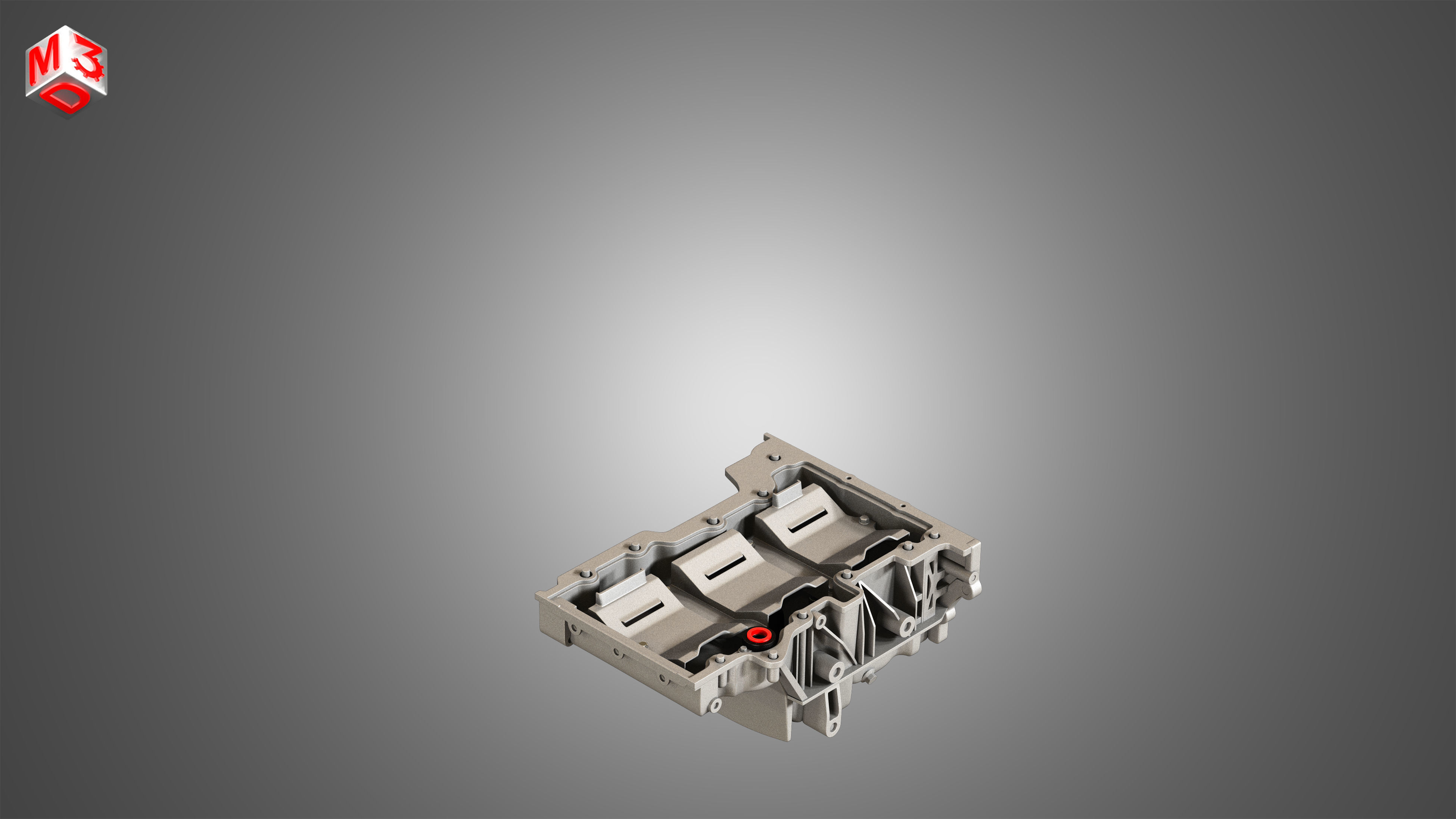 XTS Engine - V6 Twin Turbo Engine - With Interior Parts 3D model_27