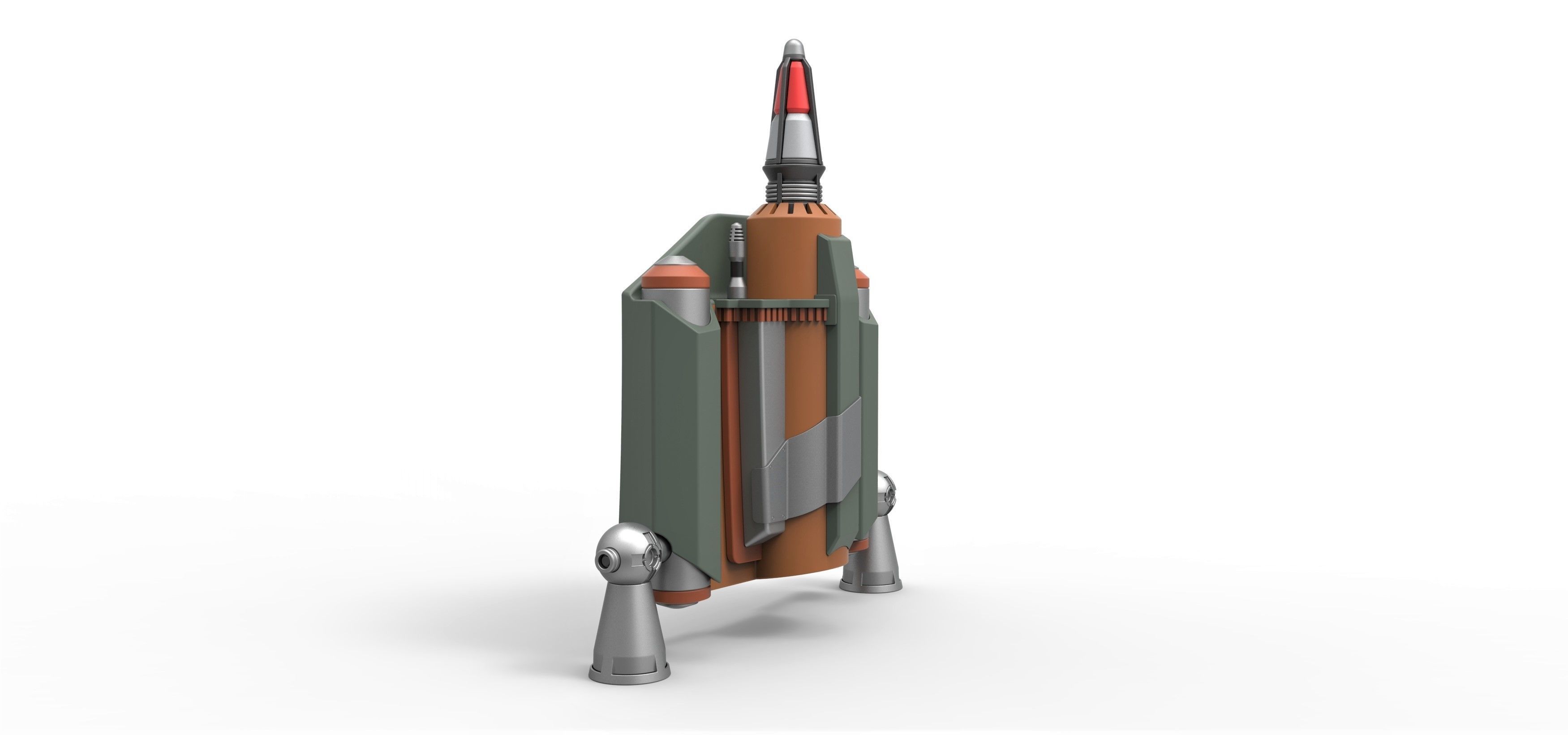 Boba Fett Jetpack from The Mandalorian TV series 3D print model_7