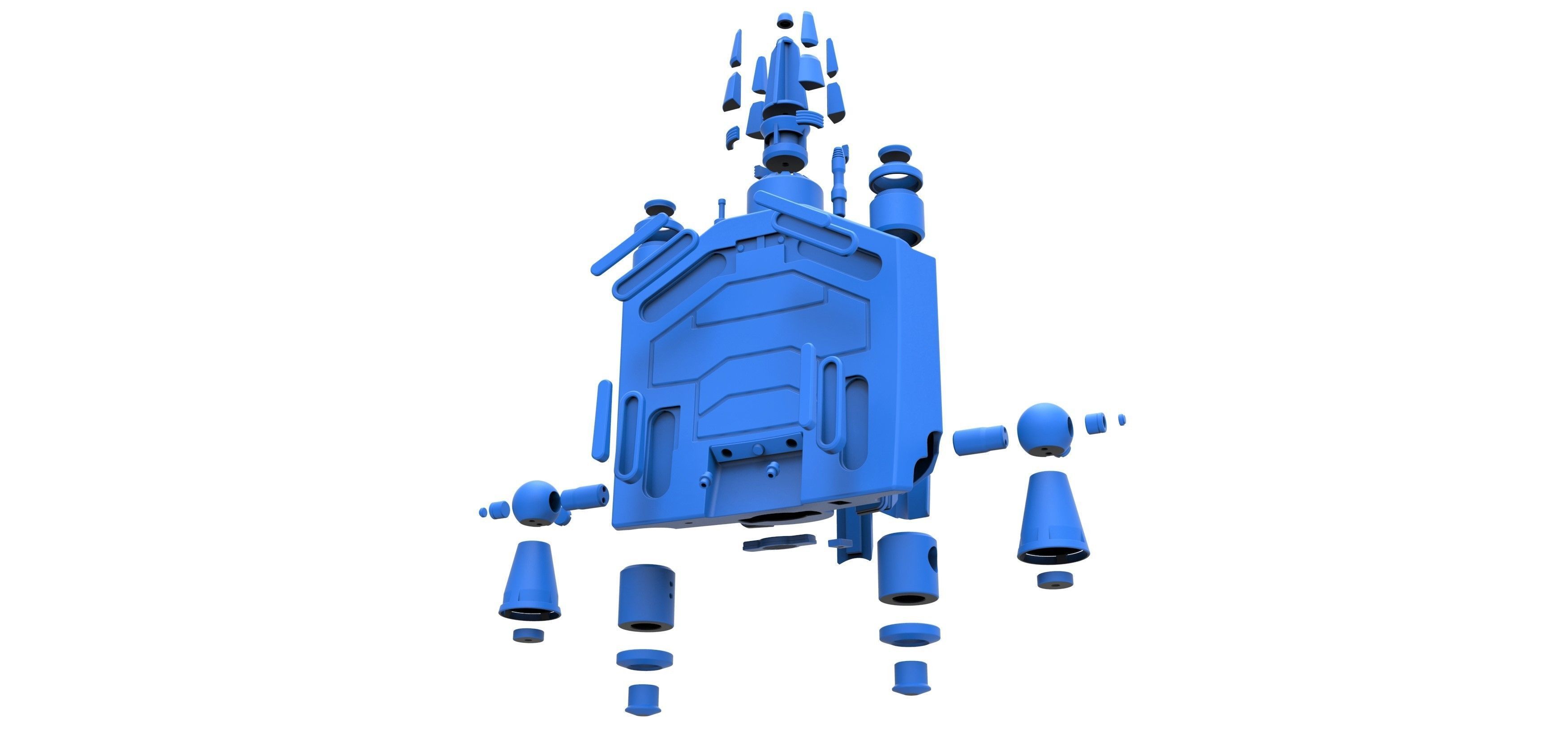 Boba Fett Jetpack from The Mandalorian TV series 3D print model_35