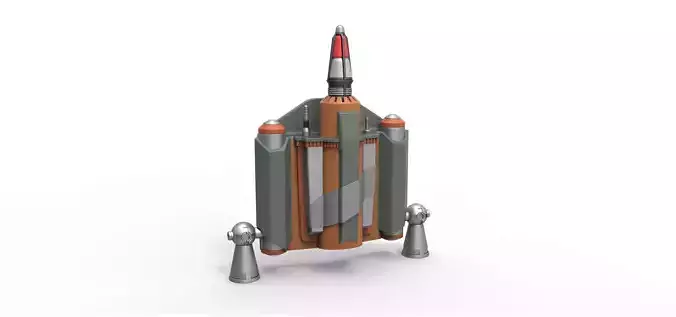 Boba Fett Jetpack from The Mandalorian TV series 3D print model