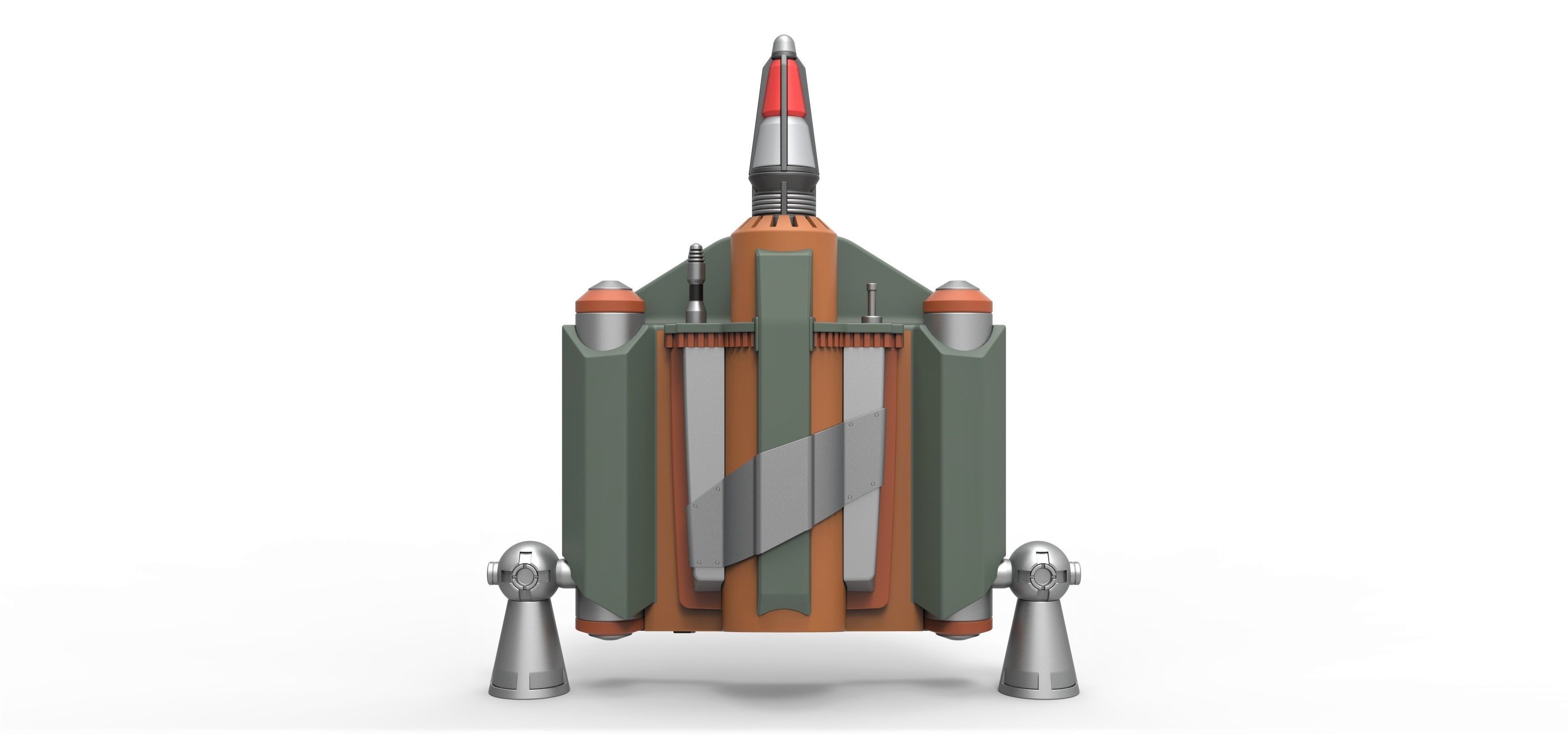 Boba Fett Jetpack from The Mandalorian TV series 3D print model_4