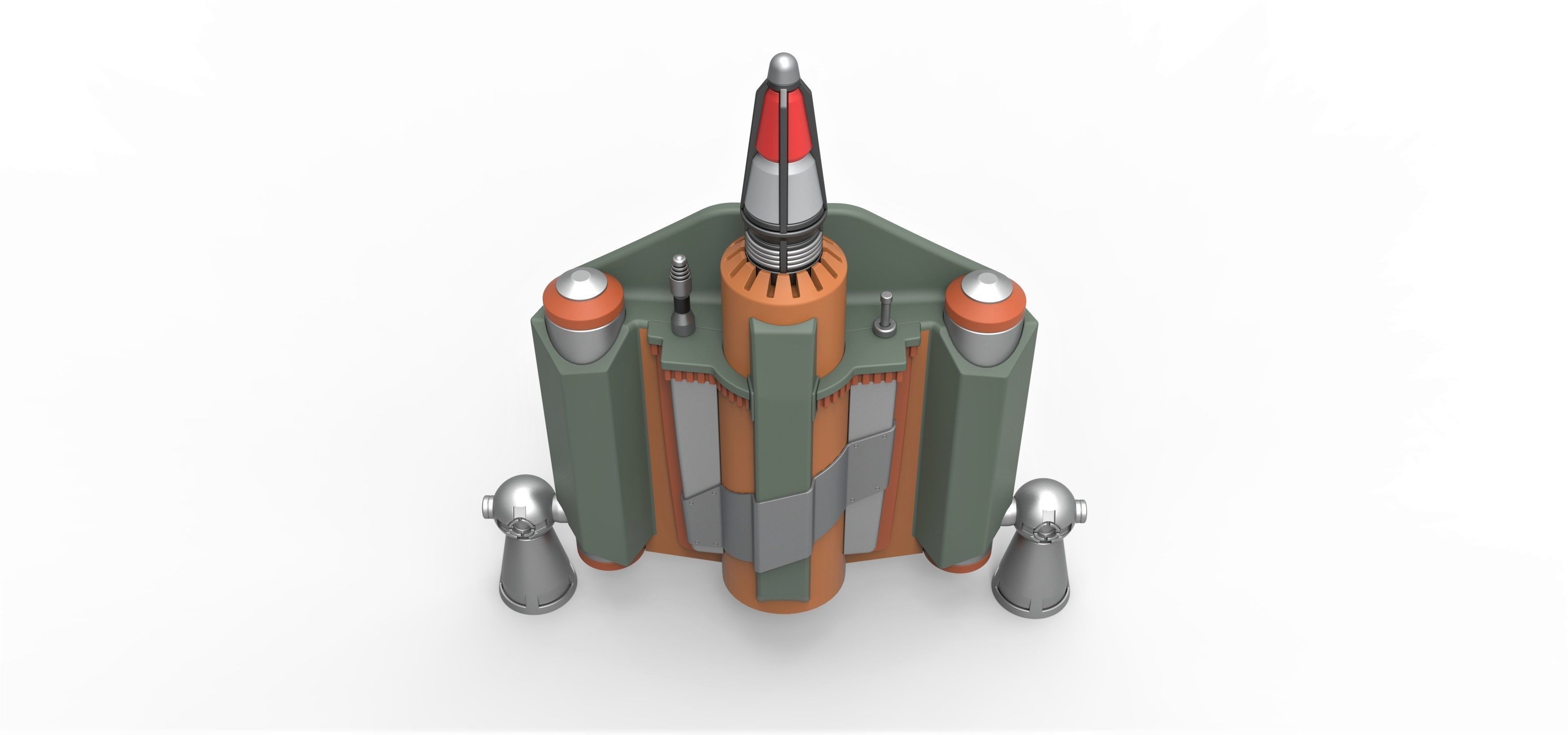 Boba Fett Jetpack from The Mandalorian TV series 3D print model_5